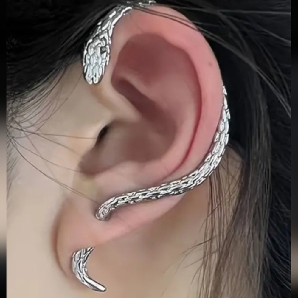 Vintage Snake‎ Wrap Ear Hook Earring Gothic Clip Jewelry for Women Earrings